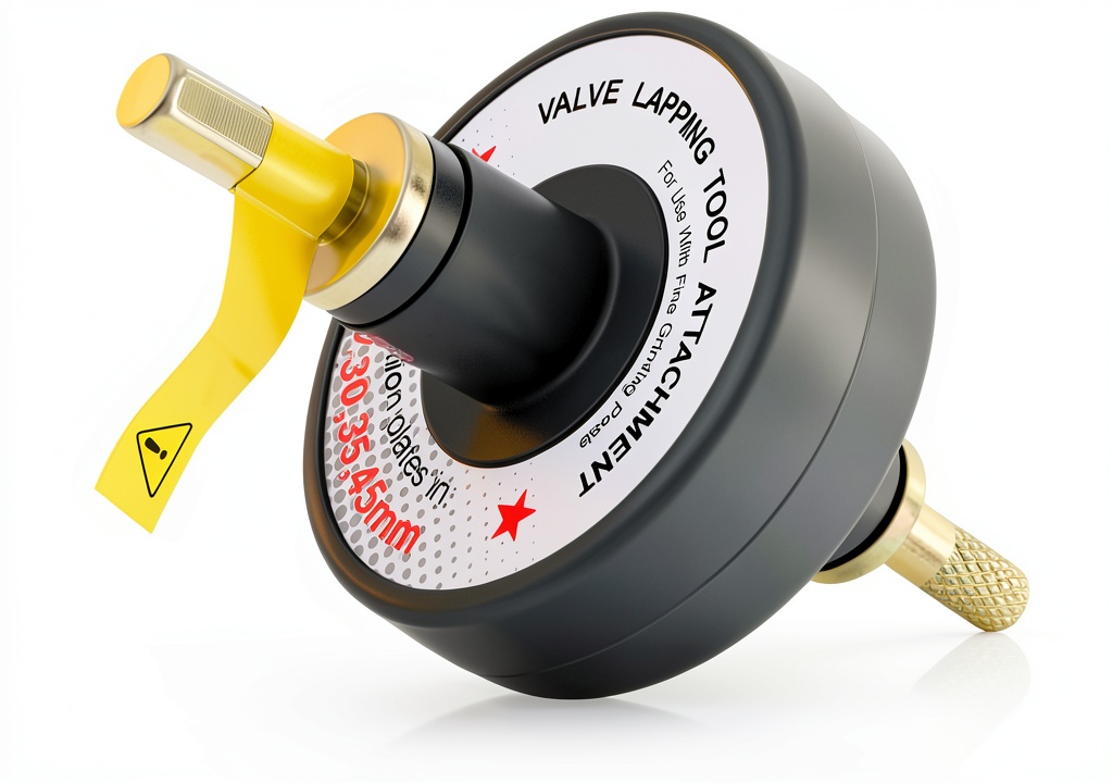 Salior valve lapping kit being used on a motorcycle engine