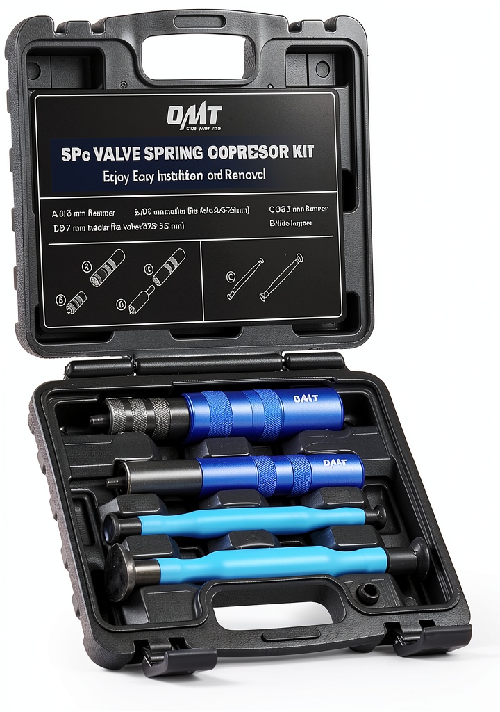Orion Valve Spring Compressor being used on a diesel engine