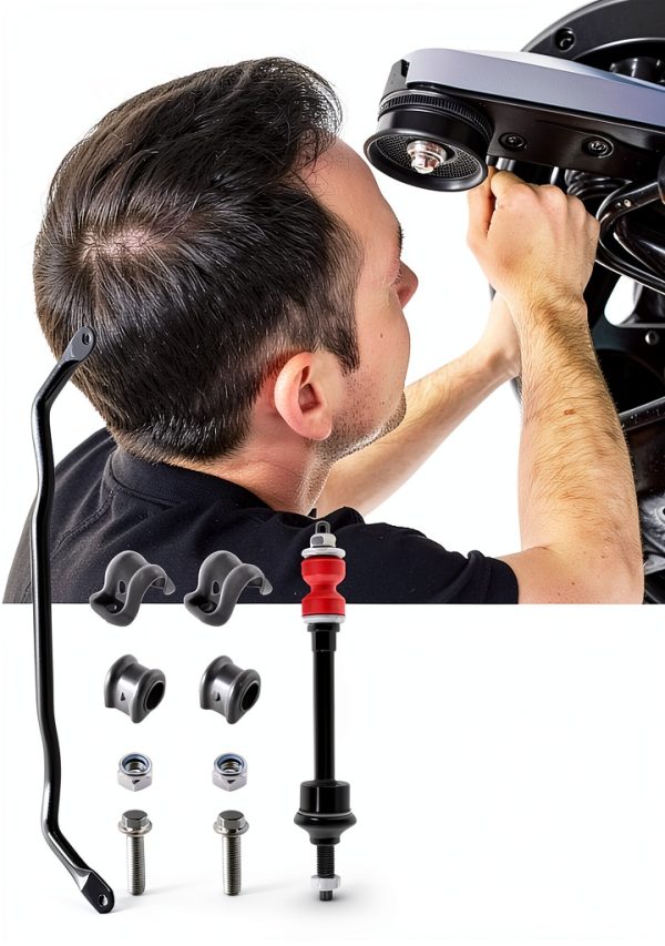 JUFWKO Front Sway Bar Kit for Dodge Ram 1500 4WD-5