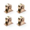 AOQIVIS 2 Inch V‑Groove Wheel 45# Steel Heavy‑Duty Gate Caster 4‑Pack-0