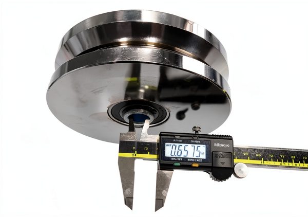 Generic 6" V‑Groove Gate Wheel 1.75" Rim 3000lb Capacity Chrome Steel-2