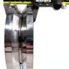 Generic 6" V‑Groove Gate Wheel 1.75" Rim 3000lb Capacity Chrome Steel-1