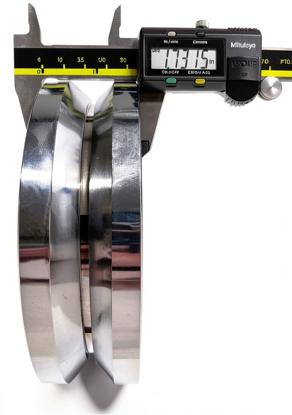 Generic 6" V‑Groove Gate Wheel 1.75" Rim 3000lb Capacity Chrome Steel-1