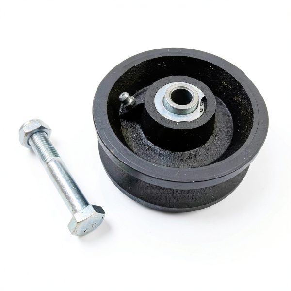 AmazonBasics V‑Groove 4‑inch Heavy Duty Polyurethane Industrial Wheel-5