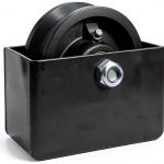 AmazonBasics V‑Groove 4‑inch Heavy Duty Polyurethane Industrial Wheel-0