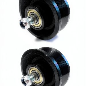 Siasusa V‑Groove Wheel 4" x 1‑1/2" Double Bearing Hub 700lb Capacity-0