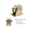 AOQIVIS 2 Inch V‑Groove Wheel 45# Steel Heavy‑Duty Gate Caster 4‑Pack-2