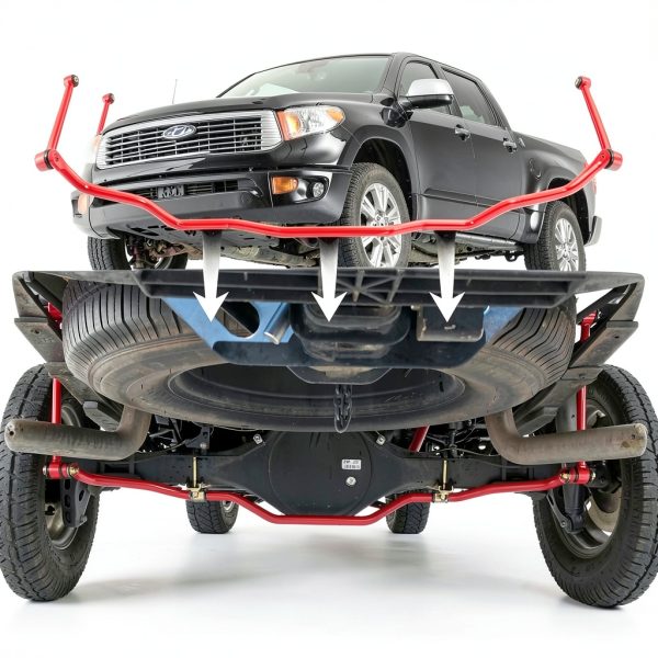 Fexhull Rear Sway Bar Kit for Toyota Tundra 2007-2021 Heavy Duty Steel-6