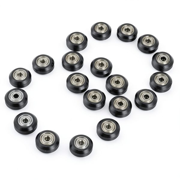 ViaGasaFamido V-Grooved Wheels 20PCS POM 625 Bearings CNC 3D Printers-7