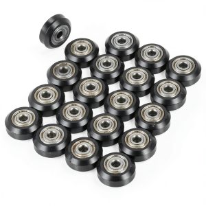 ViaGasaFamido V-Grooved Wheels 20PCS POM 625 Bearings CNC 3D Printers-0