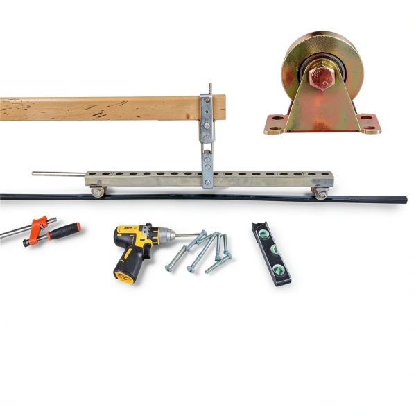AOQIVIS 2 Inch V‑Groove Wheel 45# Steel Heavy‑Duty Gate Caster 4‑Pack-4