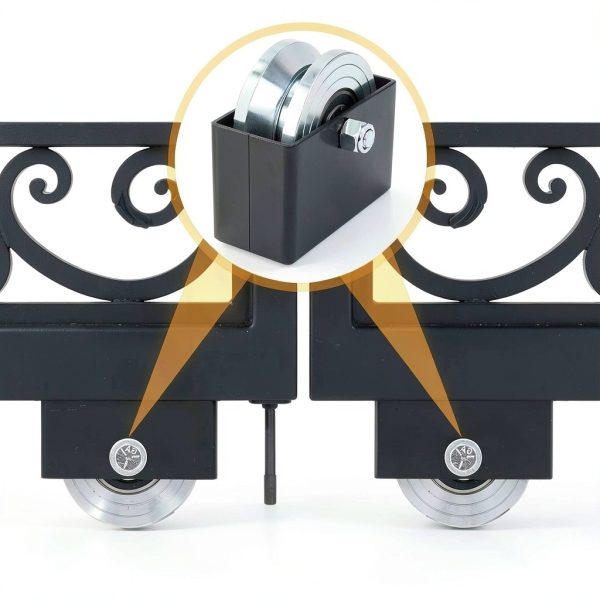 4'' V Groove Sliding Gate Wheels YAGEANNL Heavy Duty 3000lb Capacity-6
