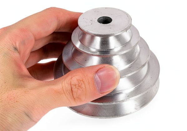 Aluminum Pulley Wheel 2.95" MUCKLILY High‑Seat V‑Groove for DrillPress-4