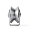 CertBuy 2 Pack 48mm V Groove Wheel Pulley, 304 Stainless Steel Silent Pulley Block, Heavy Duty Caster Wheels Sliding Gate Rollers Pressure Bearing Pulley, Loading 880lb for Handling and Moving-1