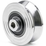 3.5 Inch V Groove Wheel by Sidco Supply - Solid Steel Heavy Duty Gate-0