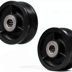 4" Cast Iron V Groove Caster Wheel SY America 1-1/2" Width 2 Pack-0