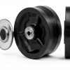 4" Cast Iron V Groove Caster Wheel SY America 1-1/2" Width 2 Pack-1