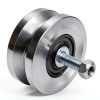 4" Solid Machined V-Groove Wheel with Bolt and Lock Nut-Pair by Sourdough Gate Hardware-1