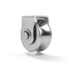 CertBuy 2 Pack 48mm V Groove Wheel Pulley, 304 Stainless Steel Silent Pulley Block, Heavy Duty Caster Wheels Sliding Gate Rollers Pressure Bearing Pulley, Loading 880lb for Handling and Moving-5