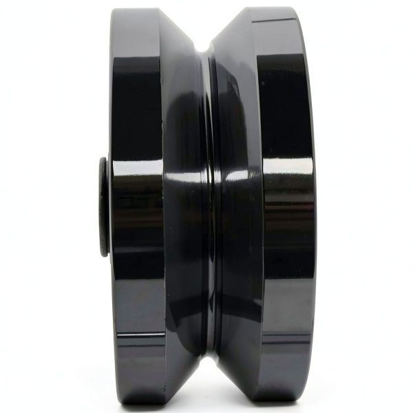 4" Solid Machined V-Groove Wheel with Bolt and Lock Nut-Pair by Sourdough Gate Hardware-3
