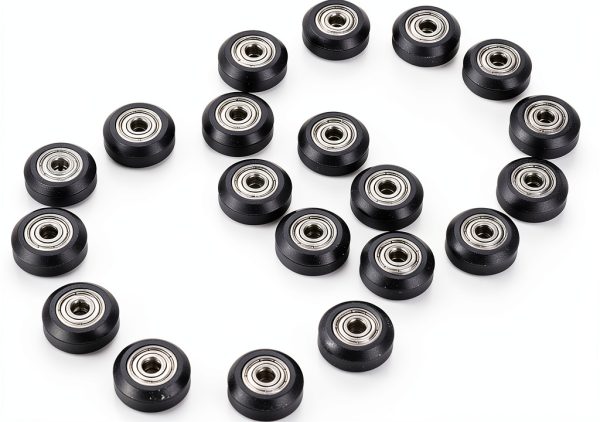 FTVOGUE 20pcs V-Shape Groove Wheel 5mm Bore 625 Bearing CNC 3D Printer-5