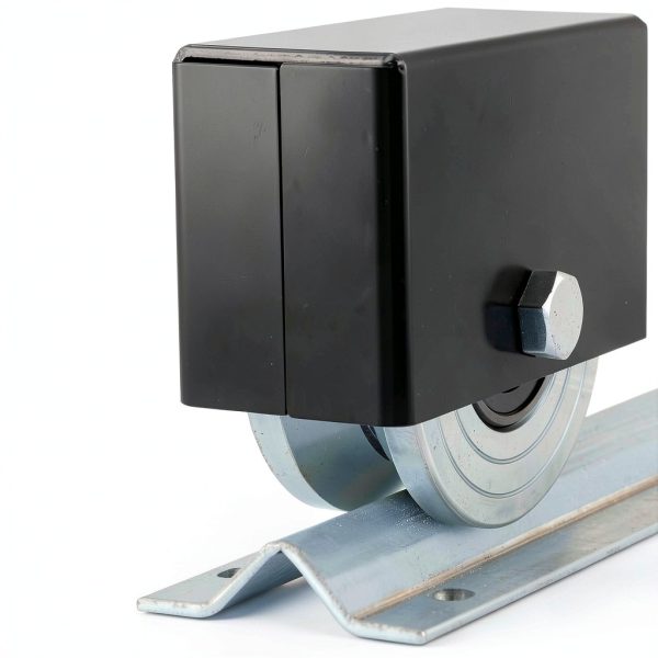 Skelang 4" V Groove Slide Gate Wheel with Welded Bracket Box, Bearings-4