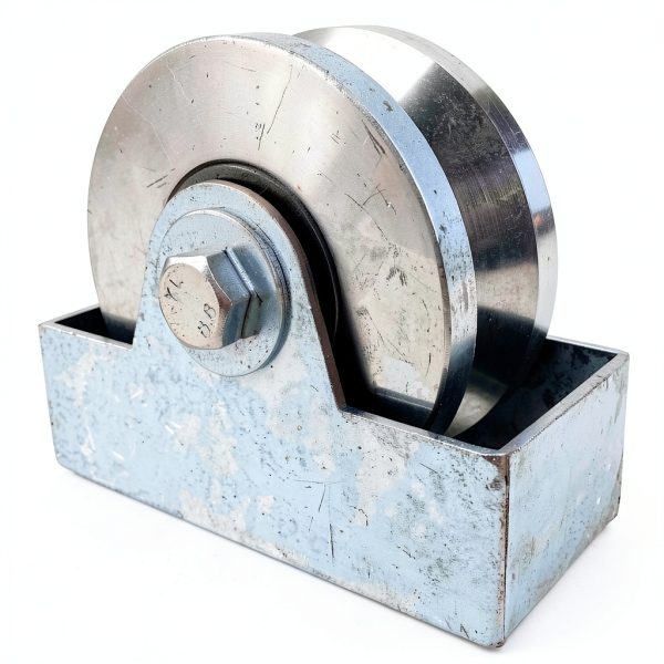 4" V Groove Gate Wheels WARMWU Solid Steel Bracket 3500lb-3