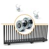 4" V Groove Gate Wheels TRUCFUSION – Steel, 3000lb Load, 2 Pack-6