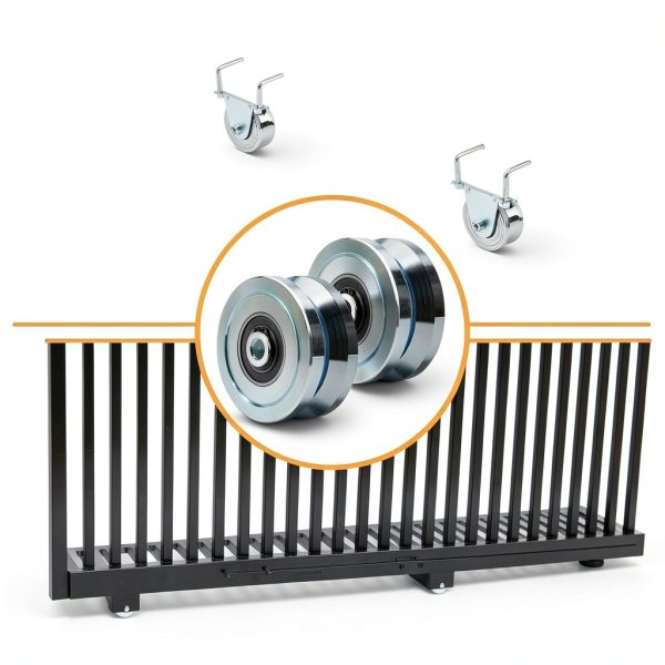 4" V Groove Gate Wheels TRUCFUSION – Steel, 3000lb Load, 2 Pack-6
