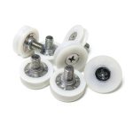 Outer Diameter 22mm POM U Groove Wheel SCHAAN DR28-C1L8W7M6 White-0