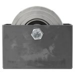 3.5 Inch V-Groove Gate Wheels Sidco Solid Steel Sliding Rollers with-0