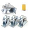 2 Inch V Groove Wheel Pulley Biugaaufai Stainless Steel Silent Bearing-0