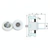 Outer Diameter 22mm POM U Groove Wheel SCHAAN DR28-C1L8W7M6 White-1