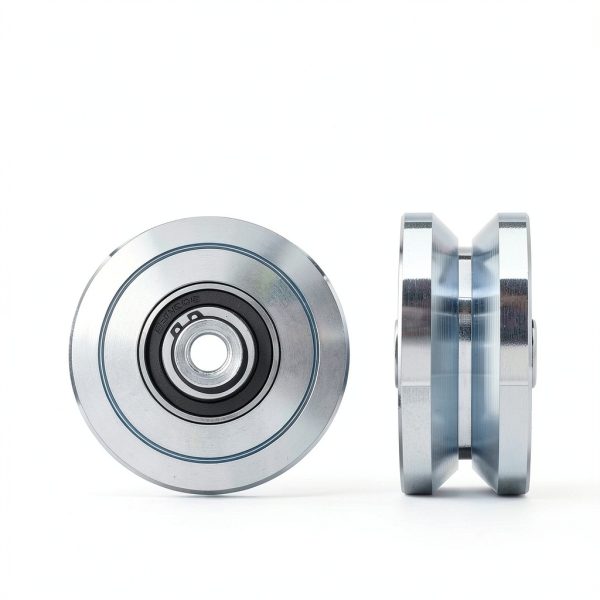 4" V Groove Gate Wheels TRUCFUSION – Steel, 3000lb Load, 2 Pack-4