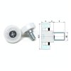 Outer Diameter 22mm POM U Groove Wheel SCHAAN DR28-C1L8W7M6 White-4
