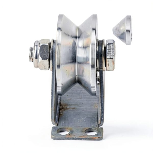 2 Inch V Groove Wheel Pulley Biugaaufai Stainless Steel Silent Bearing-1